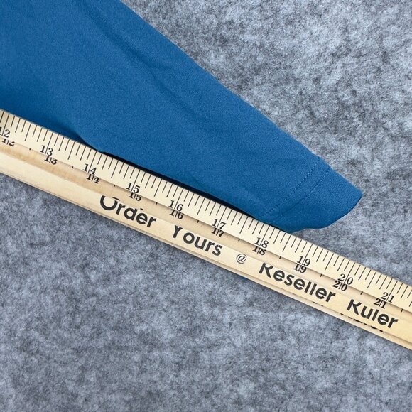 Spyder Linear Shirt Kids L Blue & Neon Spider Print Half-Zip Long Sleeves - Picture 10 of 12